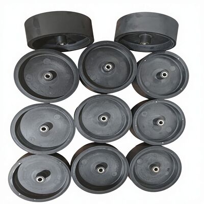 Εξοπλισμός εκπαίδευσης τένις Ελαστομερές τροχό κυλίνδρων με πολυουρεθάνιο καουτσούκ ελαφρύ βάρος πλαστικός πυρήνας για και ανθεκτικό