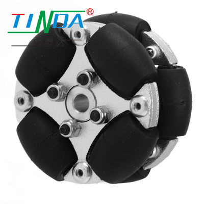 Προσαρμοσμένη διάμετρος ελαφρύ φορτίο Agv / Omni Wheel με χωρητικότητα φορτίου Μαύρο ή προσαρμόσιμο χρώμα