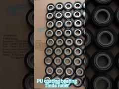 Προσαρμοσμένο ρόλο από καουτσούκ από πυρήνα αλουμινίου με επιφάνεια πολυουρεθανίου